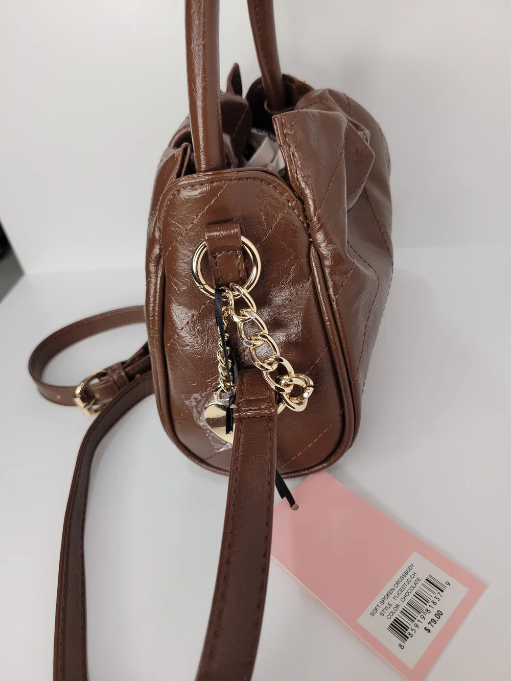 👉✨️ Juicy Couture Brown  Soft Spoken Chocloate Crossbody Bag
